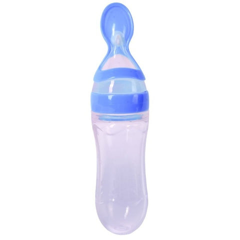 Spoon Silicone Feeding Bottle