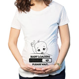 Baby Loading Plz Wait Maternity T Shirt