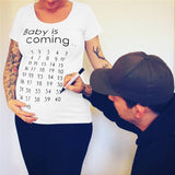 Record Upcoming Baby Women Maternity T shirt